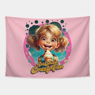 Ice Cream Crazy Fan Tapestry