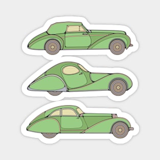 Green Unique Classic Cars Magnet