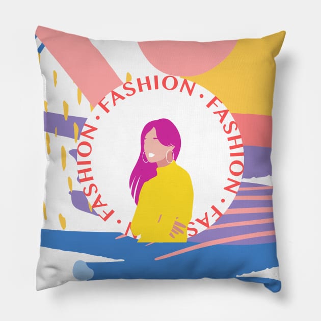 Independent Woman Pillow by Rowalyn Keith