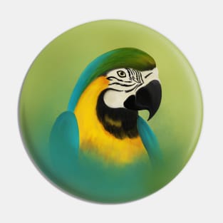 Tropical Macaw Pin