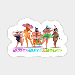 Beach Bums & Babes Magnet