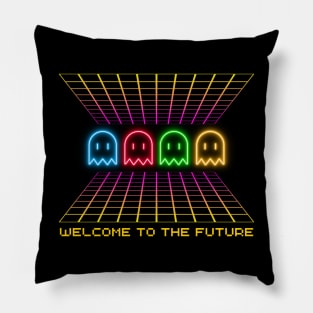 Welcome to the future of gaming, 8 bit pixel legends Pillow