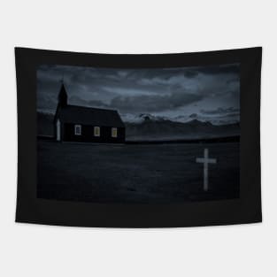 The Buðir Black Church - Iceland Tapestry