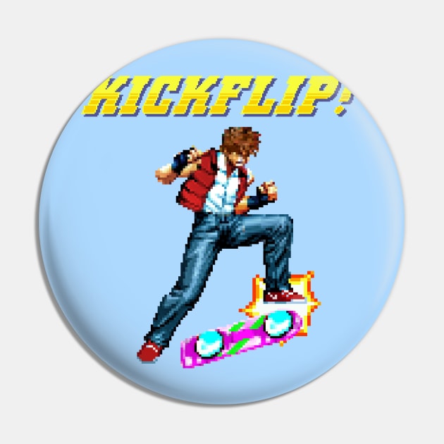 epic kickflip Pin by astronaut