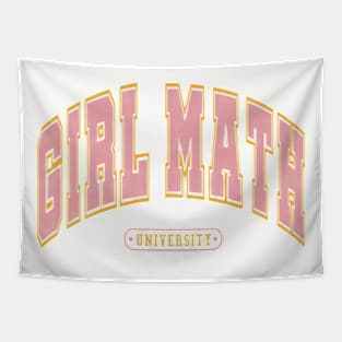 Girl Math University Tapestry