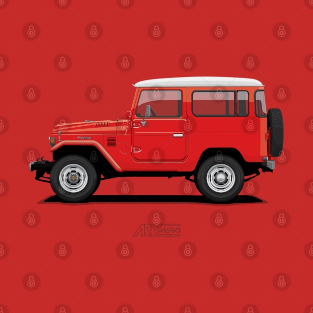 Land Cruiser FJ40 HardTop Red by ARVwerks