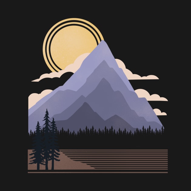 minimalist mountain view by pilipsjanuariusDesign