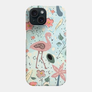 Exotic Bird Pattern Phone Case