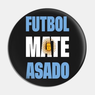 Futbol Mate Asado Pin