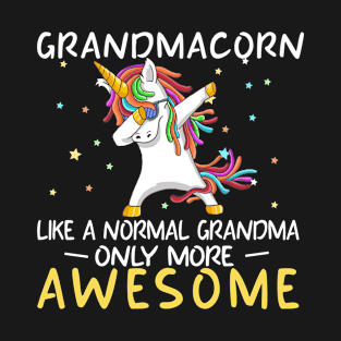 Grandmacorn Birthday Grammie Unicorn Gift T-Shirt