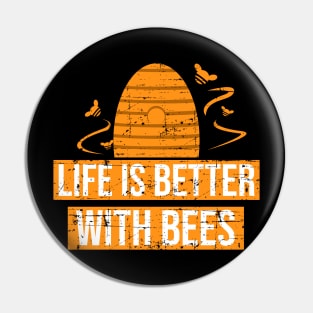 Distressed Life is Better With Bees Shirt for Men Women Kids Pin