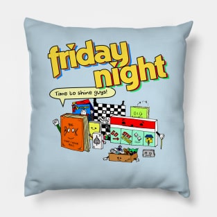 Friday Night! (board games, toys, music and books) Pillow