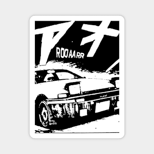 JDM AE86 Japanese Drift Racer Drifting Car Anime Manga Eurobeat Intensifies Aesthetic Magnet