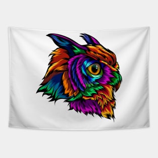 colorful owl Tapestry