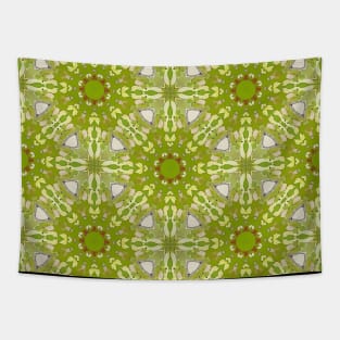 Lime Green Connected Diamonds Pattern - WelshDesignsTP003 Tapestry