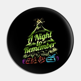 A Night To Remember Christmas Tree With Presents Christmas Pin