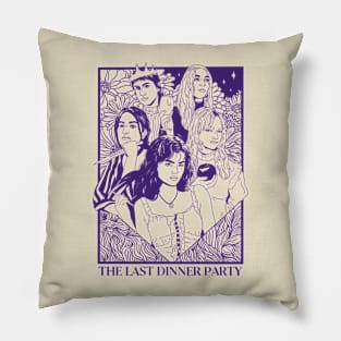 The Last Dinner Party Purple Tarot Pillow