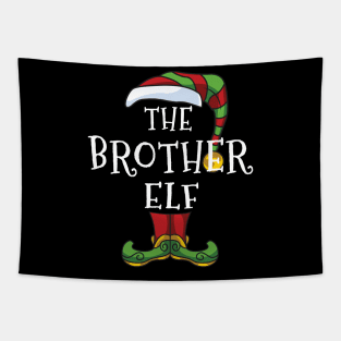 Brother Elf Family Matching Christmas Holiday Group Gift Pajama Tapestry