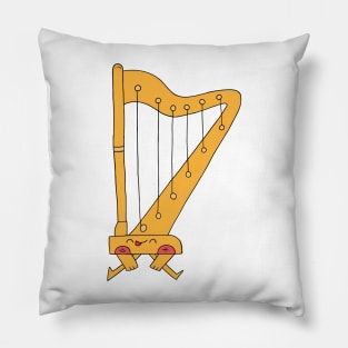 Funny Music Instrument Harp, Cute Harp for Harpist, Harpist Pillow