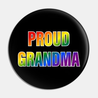 Rainbow Proud Grandma LGBTQ Pride Pin