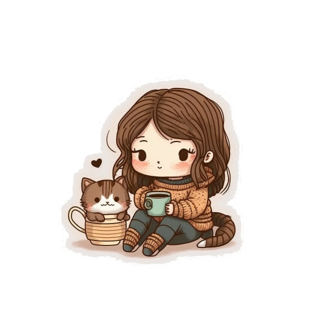 Cute Cat Coffee Mom by ShirtStories