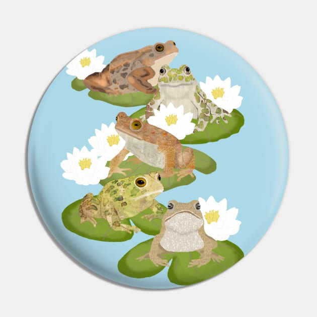 Toads on Lily Pads Pin by ahadden