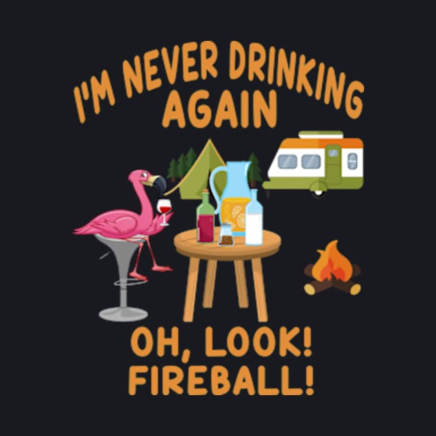 I M Never Drinking Again Oh Look Fireball by Cristian Torres