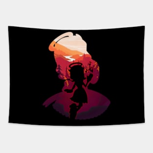 Funny Gifts Boys Girls Survival Horror Gaming Vintage Tapestry