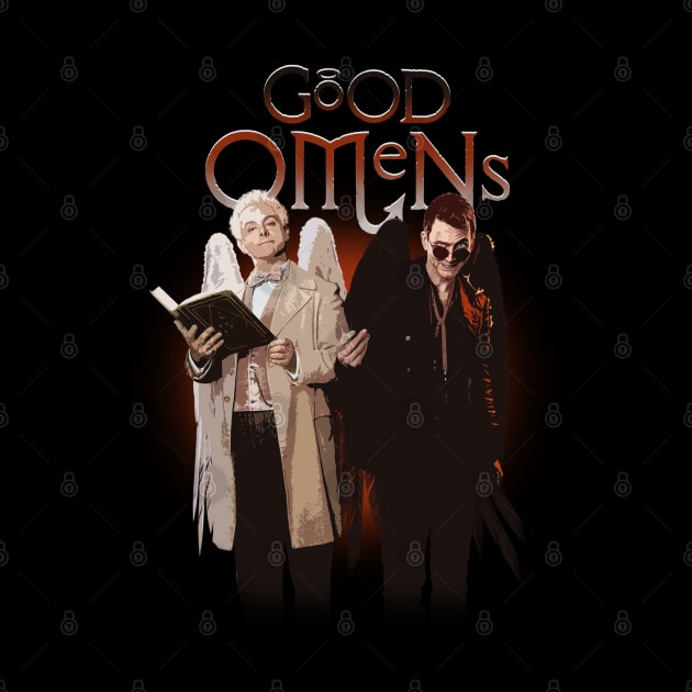 good omens angel demon by Shelter Art Space