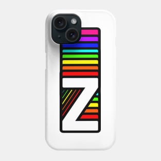 Rainbow Letter, Z Phone Case