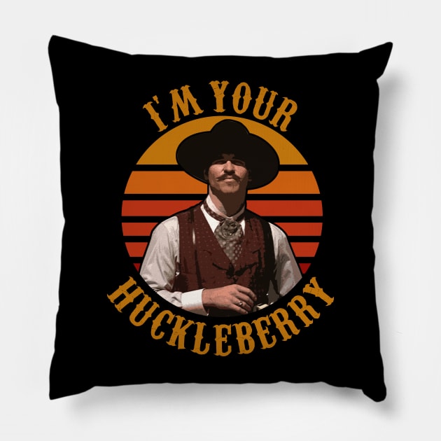 I'm Your Huckleberry Pillow by scribblejuice