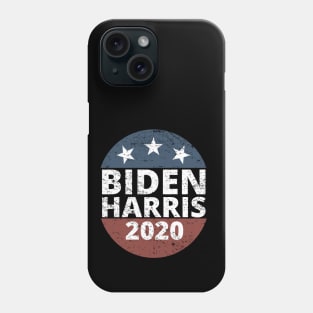 Biden Harris 2020 Vintage Button Distressed Design Phone Case