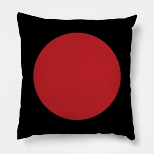 Red circle Pillow