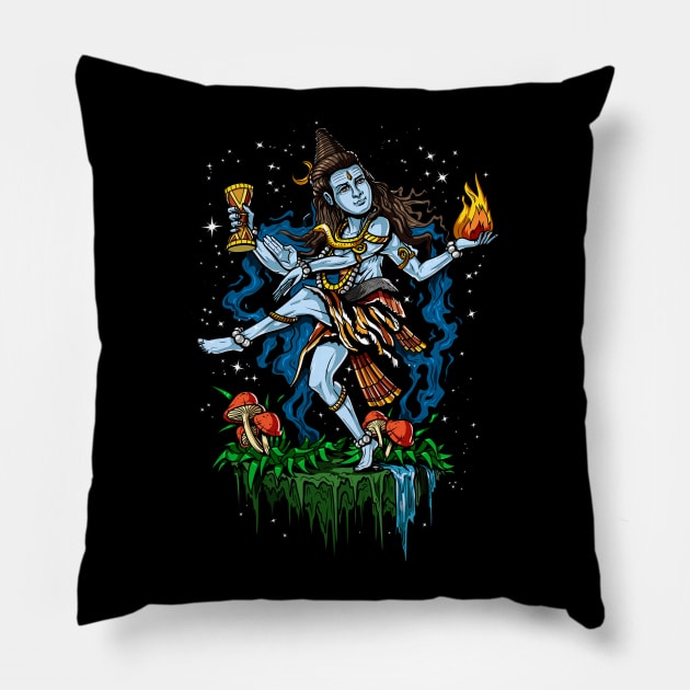 Lord Shiva Nataraja Pillow by underheaven