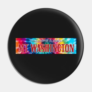 This Hippie Climbed Mt. Washington Pin