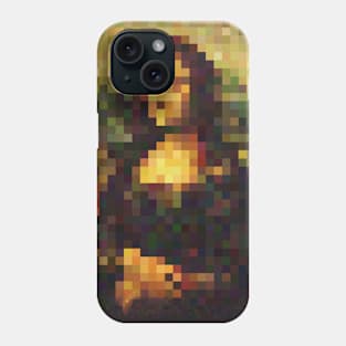 Mona Lisa Pixel Design Tee Phone Case