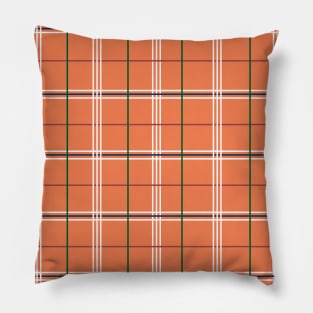 Tangerine Plaid Pillow