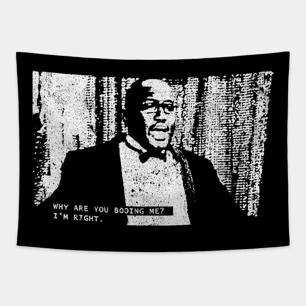 Why Are You Booing Me? I'm Right - Hannibal Tapestry by huckblade