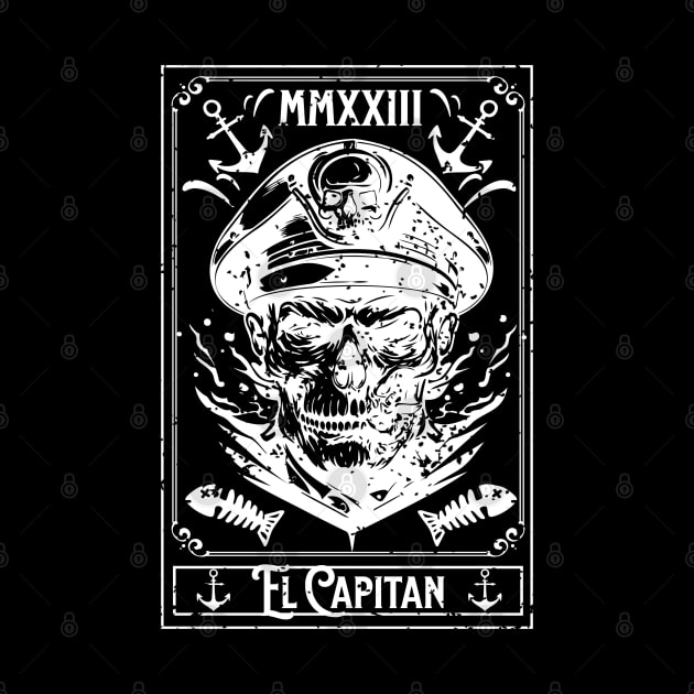 El Capitan Tarot Card Captain Anchor Design by FilsonDesigns