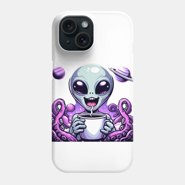 Happy alien Phone Case by Kasta'style