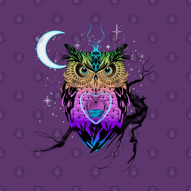 Magical owl by Blacklinesw9