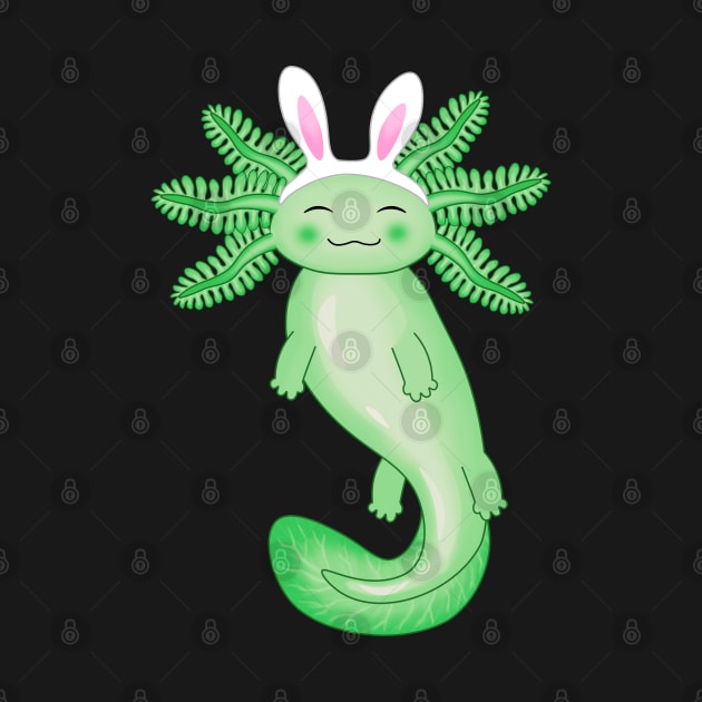 Green Axolotl by Purrfect