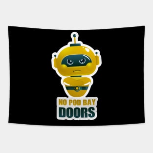 No pod bay doors - pouting child AI/Robot Tapestry