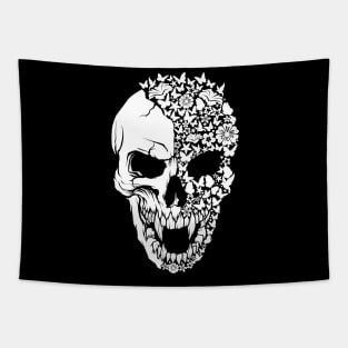 Vampire Skull Butterfly Tapestry