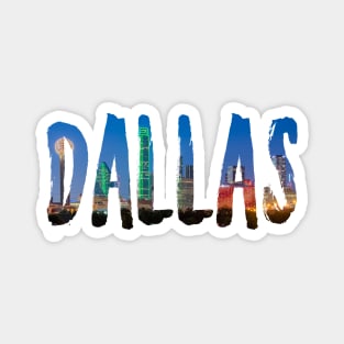 Dallas City Skyline Magnet