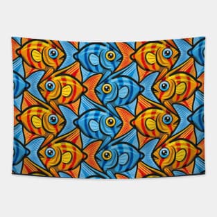 Angelfish Tessellation Tapestry