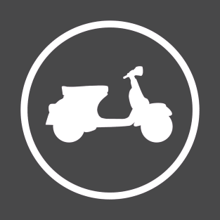 Scooter Icon White T-Shirt