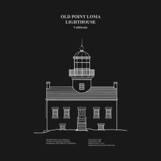 Old Point Loma Lighthouse - California - ADpng T-Shirt