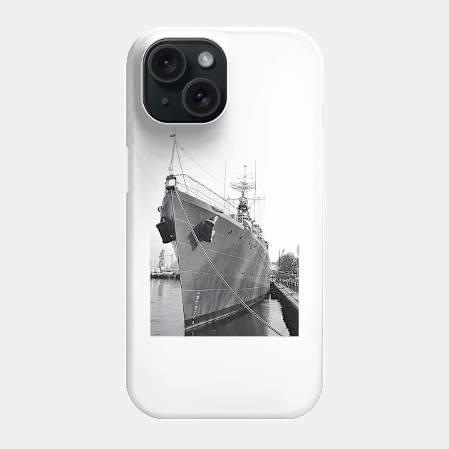 HMCS Haida Bow On Phone Case by srosu