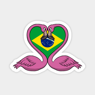 Flamingo Brazil Magnet